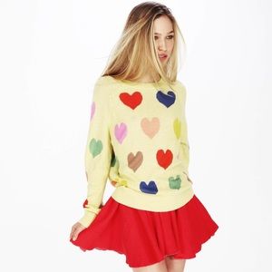 Wildfox White Label “Mod POP Hearts” Sweater XS